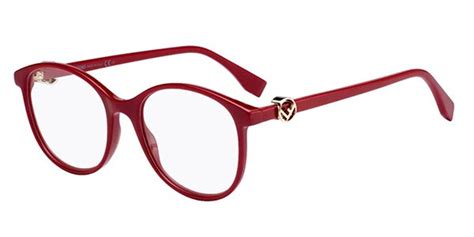 fendi ff 0299|Authentic Fendi FF 0299 0c9a Red 51mm Eyeglasses .